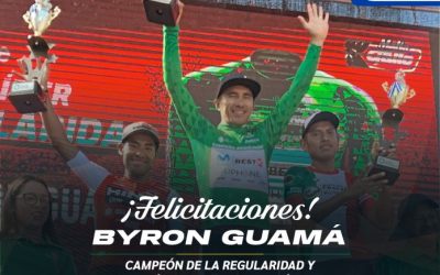 Byron Guamá, campeón de la regularidad y segundo de la clasificación general en la Vuelta a Guatemala