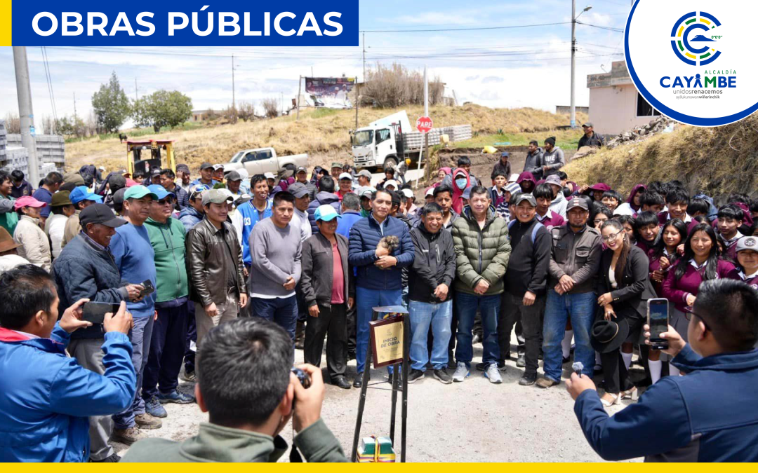 CANGAHUA AVANZA CON NUEVAS OBRAS