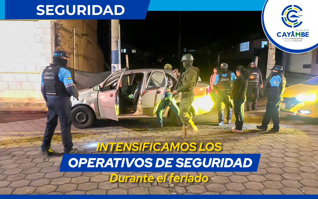 OPERATIVOS DE SEGURIDAD DURANTE EL FERIADO