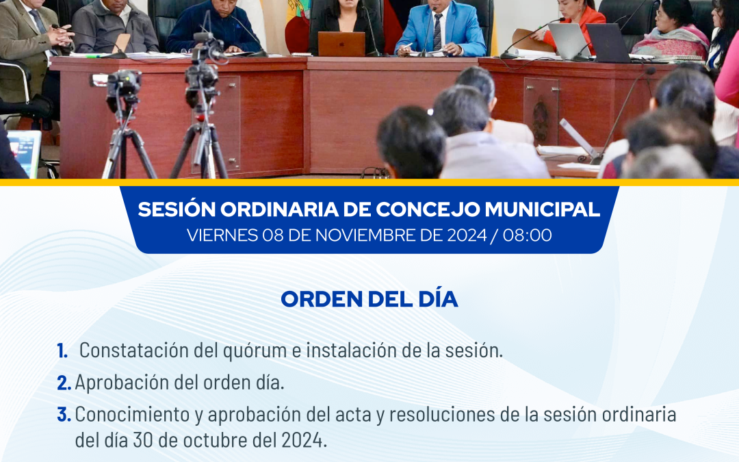 SESIÓN ORDINARIA 8-NOV-24