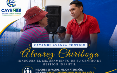 Álvarez Chiriboga inaugura el mejoramiento de su Centro de Gestión Infantil (CGI)