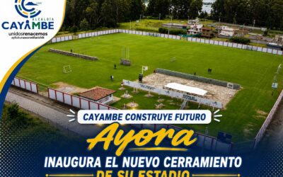 Ayora inauguró el nuevo cerramiento de su estadio