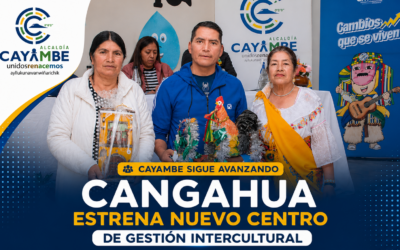 Cangahua inaugura nuevo Centro de Gestión Intercultural para la Junta de Agua Potable