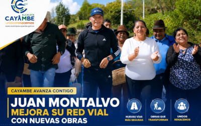 Cayambe ejecuta la construcción de bordillos y adoquinado en distintos sectores de la parroquia Juan Montalvo.