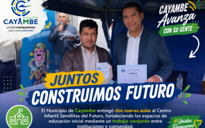 Nuevas aulas fortalecen la educación inicial en Cayambe