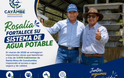 Rosalía fortalece el acceso al agua potable con obras ejecutadas en beneficio de la comunidad